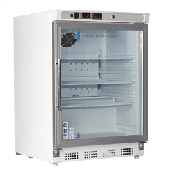 4.6 cu ft Undercounter Controlled Room Temperature Cabinet, Built-in, Glass Door - Hydrocarbon