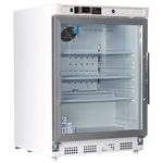 4.6 cu ft Undercounter Controlled Room Temperature Cabinet, Built-in Left Hinged, Glass Door - Hydrocarbon