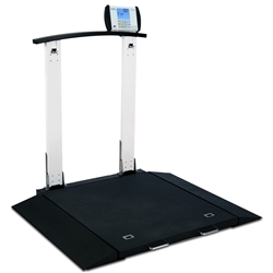 Detecto Wheelchair Scale - Portable - Digital - Folding Column with Handrail