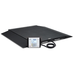 Detecto Portable Wheelchair Scale - Digital - 1000lb x 0.2lb / 450kg x 0.1kg