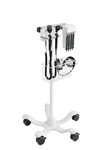 Rollstand-Mounted Diagnostic Station with Ophthalmoscope, Otoscope, Specula Dispenser