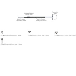 Bovie Aaron ES14R Reusable Square Electrodes, 5mm X 5mm, Non-Sterile - 1/each