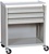 Harloff Treatment Cart, Three Drawers, Bottom Storage Compartment with Key Lock