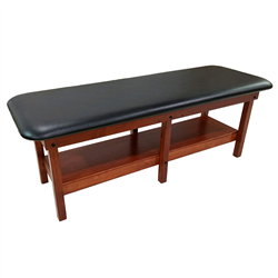 Pivotal Health Professional 6 Leg Classic Wood Treatment Table with Flat Cushion