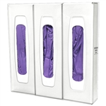 Bowman Glove Box Dispenser - Extra Long - Triple with Dividers