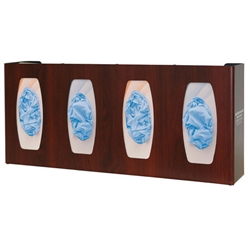 Bowman Glove Box Dispenser - Quad with Dividers - Signature Series