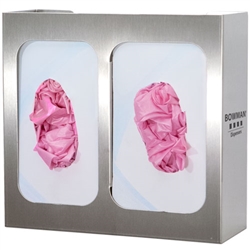 Bowman Glove Box Dispenser - Double with Divider