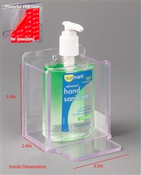 Poltex Small Hand Sanitizer Holder, Fixed Drip Tray VHB (Very High Bond) Tape