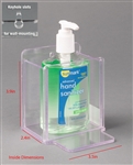 Poltex Small Hand Sanitizer Holder, Fixed Drip Tray (Wall Mount)