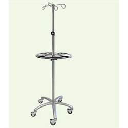 Centicare IV Pole with Patient Ring and Tray