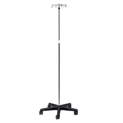 Clinton IV-474 Economy 5-Leg, 4-Hook IV Pole