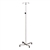 Clinton Stainless Steel IV Pole with 2-Hook Top