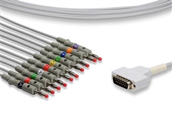GE Mac 1200 10 Lead Patient Cable