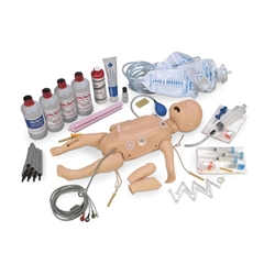 Nasco Life or Form Deluxe Complete Infant CRiSis Manikin with Interactive ECG Simulators - Light