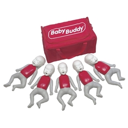 Nasco Life or Form Baby Buddy CPR Manikin 5-Pack, Red