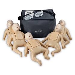 Nasco Life or Form CPR Prompt TPAK 50 Infant Training Manikins, 5-Pack, Tan