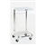 Mid Central Medical Square Chrome Hamper with Lid