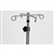 Mid Central Medical Stainless Steel 5-Leg spider IV Pole, 4 Hook Top