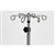 Mid Central Medical Stainless Steel 6-Leg Spider IV Pole, 6 Hook Top