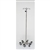 Mid Central Medical Stainless Steel Base 6-Leg IV Pole