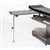 Mid Central Medical Rectangle Carbon Fiber Arm and Hand Table with Leg