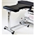 Mid Central Medical Mobile Base Arm and Hand Rectangle Shape Table