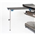 Mid Central Medical Rectangle Arm and Hand Table with Leg