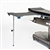 Mid Central Medical Hourglass Arm and Hand Table with Leg