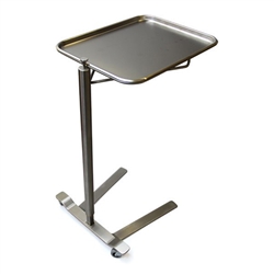 Mid Central Medical Stainless Steel Thumb Control Mayo Stand, 12.63" x 19.13"