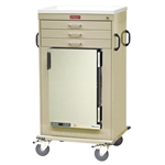 Harloff MH Cart, 1.8 Cubic Feet Medical Grade Refrigerator, Three Drawers with Key Lock