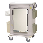 Harloff MH Treatment Cart, 1.8 Cubic Feet Medical Grade Refrigerator, One Drawers with Breakaway Lock