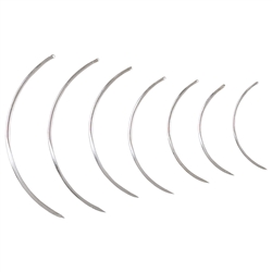 Miltex Surgeons Needle, Size 3, 3/8 Circle Cutting Edge, 12 pkg