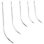 Miltex Surgeons Needle, Size 6, Half Curved Cutting Edge, 12/pkg