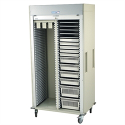 Harloff Double Column Procedure Cart, Catheter, Tambour Doors with Key Lock