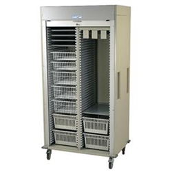 Harloff Double Column Cystoscopy Medical Storage Cabinet, Tempered Glass and Double Doors with Key Lock