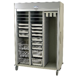 Harloff Triple Column Catheter Procedure Cart, Three Doors with Key Lock