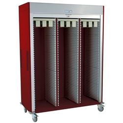 Harloff Triple Column Medical Storage Cabinet, Catheter, Left Column with H+H Panels, Key Lock