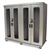 Harloff Quad Column Medical Storage Cabinet, H+H Panels, Shelves and Tempered Glass Doors with Two Keypad Electronic Locks