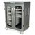 Harloff Double Column Three Quarter Height Medical Storage Cabinet, Tempered Glass Doors with Key Lock