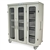 Harloff Triple Column Medical Storage Cabinet, H+H Panels, Tempered Glass and Three Doors with Key Lock