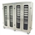 Harloff MSPM84-L0TK Quad Column Medical Storage Cabinet, Left with H+H Panels, Dual Tambour and Four Doors with Key Lock