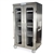 Harloff MSSM82-00GK Double Column Medical Storage Cabinet, Stainless Steel, H+H Panels, Double Doors with Key Lock