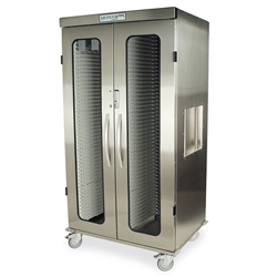 Harloff MSSM82-00SK, Double Column Medical Storage Cabinet, Stainless Steel, Solid Double Doors with Key Locks