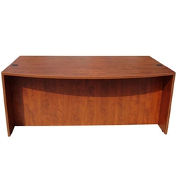 Boss Bow Front Desk Shell - 71"W x 36/41"D x 29.5"H