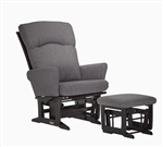 Novum Medical Square Back Glider Rocker with Maple frame base