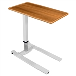 Novum Medical iSeries Overbed Table - Standard Gray - Flip Top