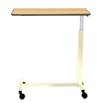 Novum Medical Economy Overbed Table - Spill Lip - 15" x 30" Top - H Base - No Vanity