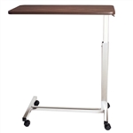 Novum Medical Economy Overbed Table with Vanity - 15" x 30" Top with Vanity