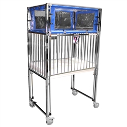 Novum Medical ICU Klimer Cribs 4 Side Drop - Youth Length - Gatch Deck - Chrome Finish