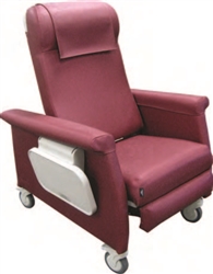 Medical Transport Recliner - Trendelenburg - 2 side tables - 350 lbs Capacity